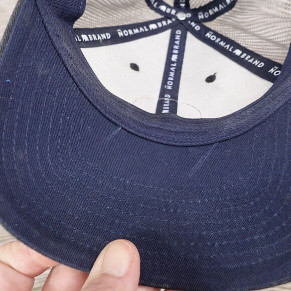 THE NORMAL BRAND ST LOUIS MO BEAR LOGO GREY VENTED SNAPBACK BASEBALL HAT CAP - Picture 9 of 11